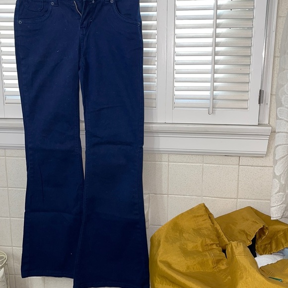 Justice Other - Justice blue flare navy pants uniform pockets